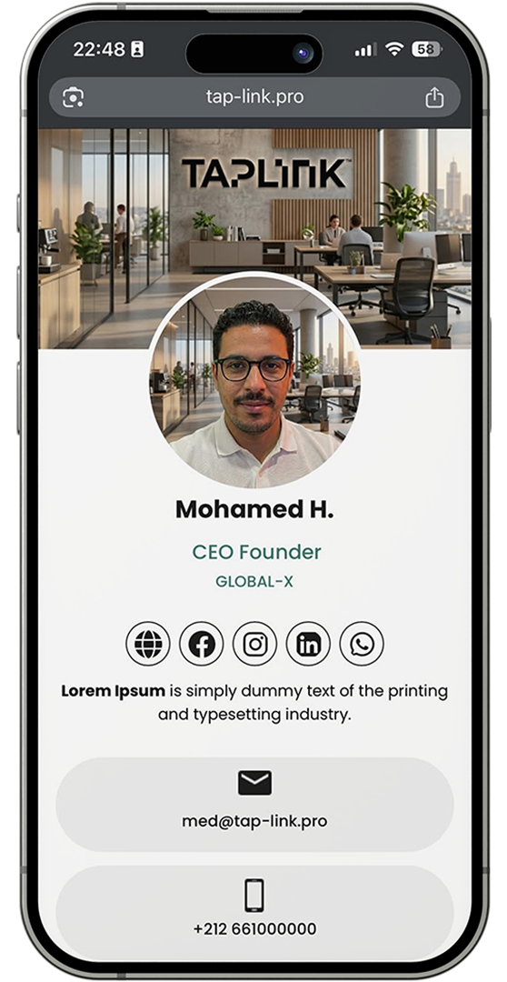 TAPLINK vCard